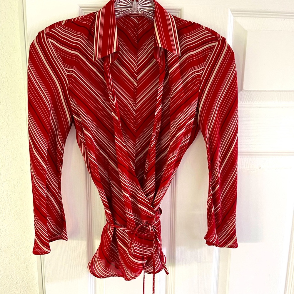 Silk wrap blouse - P/S